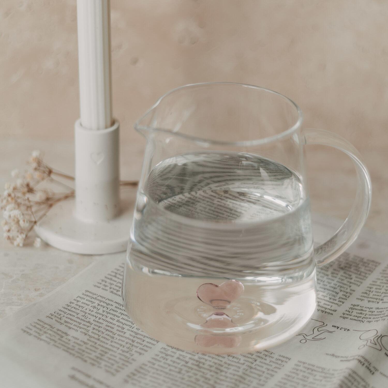 Karaffe "Herzfigur" (Rosa)