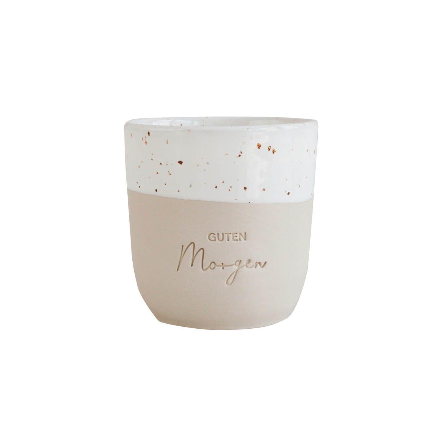Limitierter Becher "Guten Morgen" - 320 ml (Natur) Eulenschnitt
