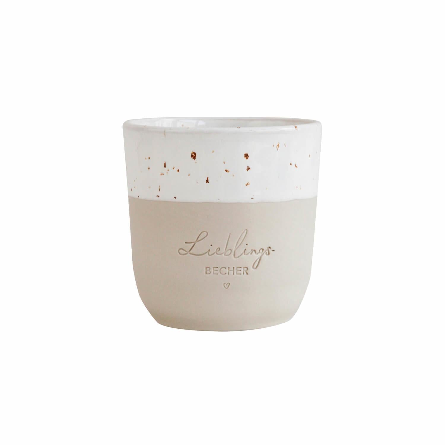 Limitierter Becher "Lieblingsbecher" - 320 ml (Natur)