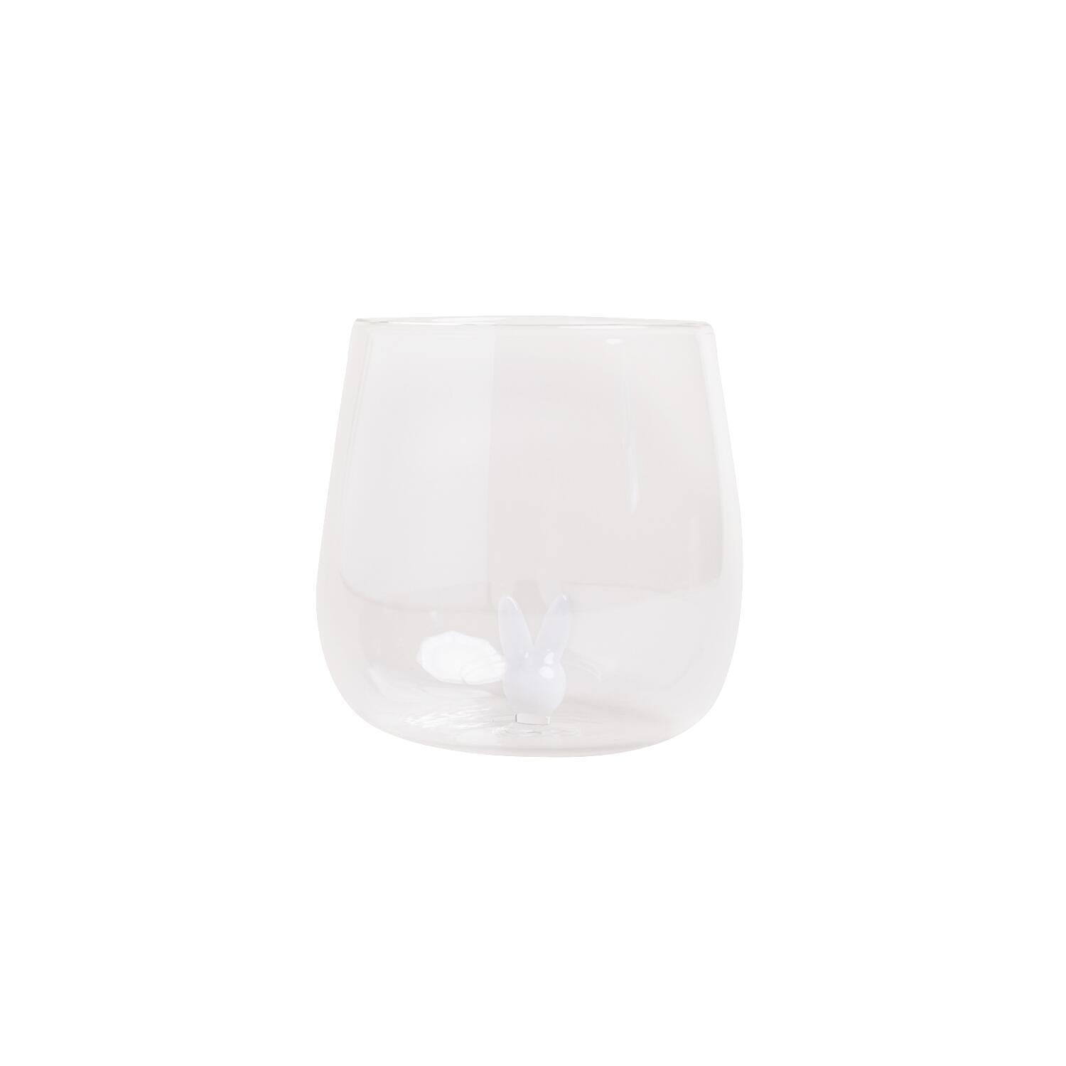 Trinkglas "Hasenfigur" (Transparent)