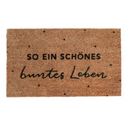 Fußmatte "Buntes Leben" - 75x45 cm (Braun)