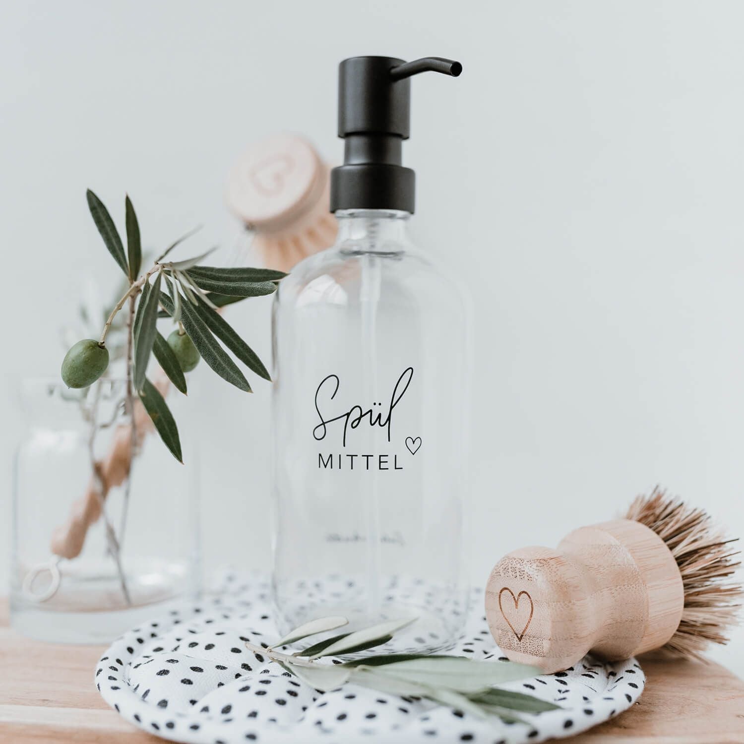 Spülmittel-Seifenspender - 500 ml (Transparent)