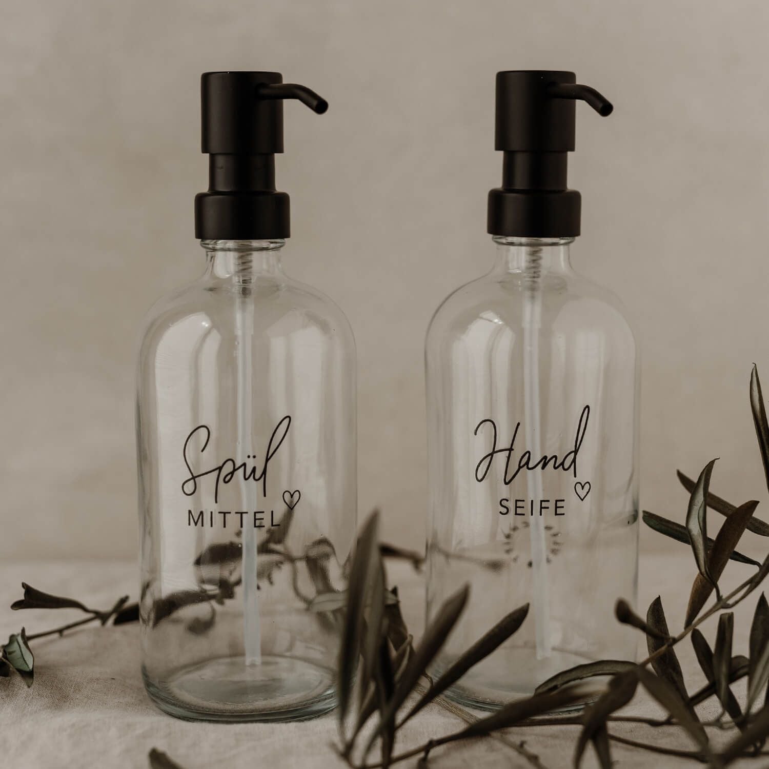 Spülmittel-Seifenspender - 500 ml (Transparent)