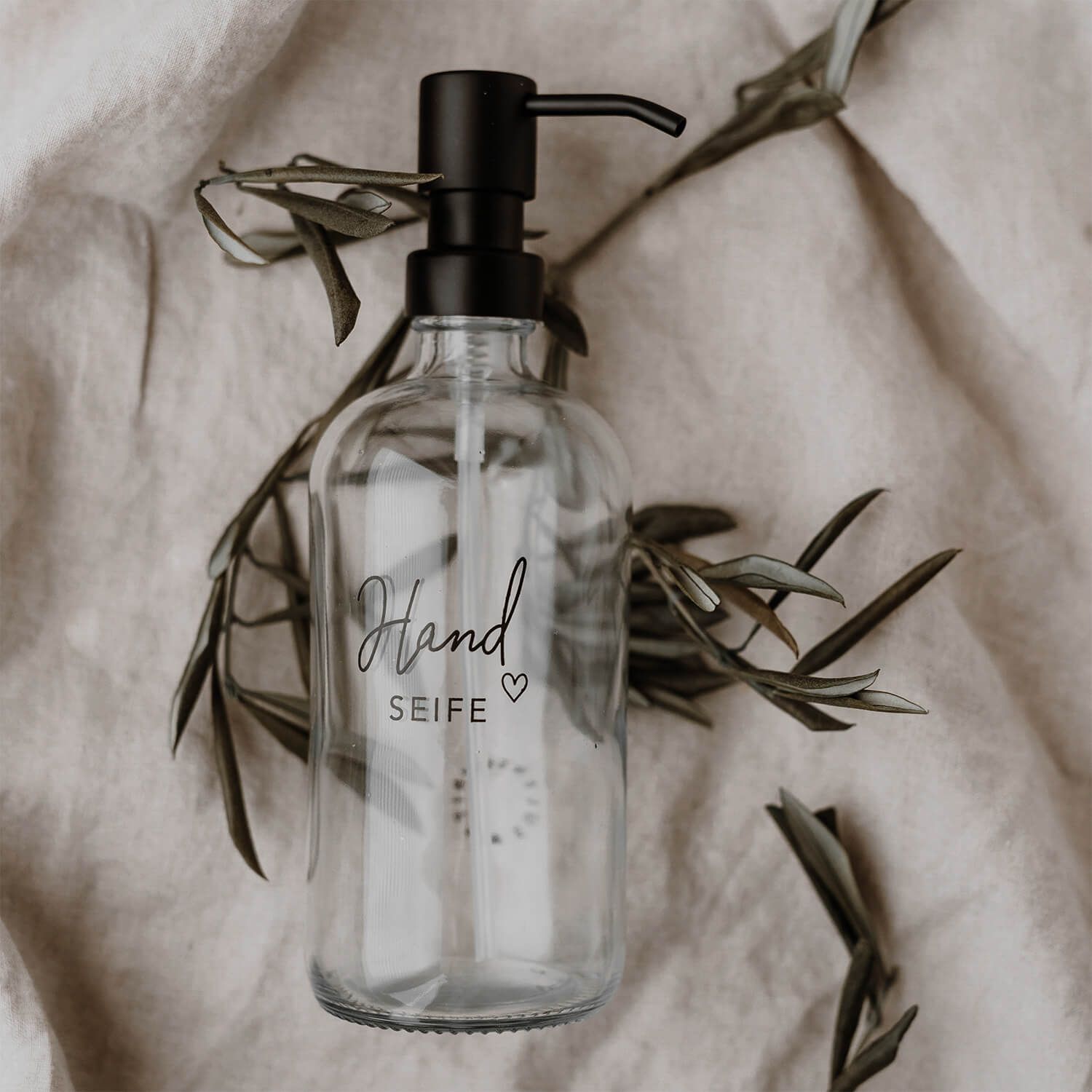 Seifenspender aus Glas - 500 ml (Transparent)