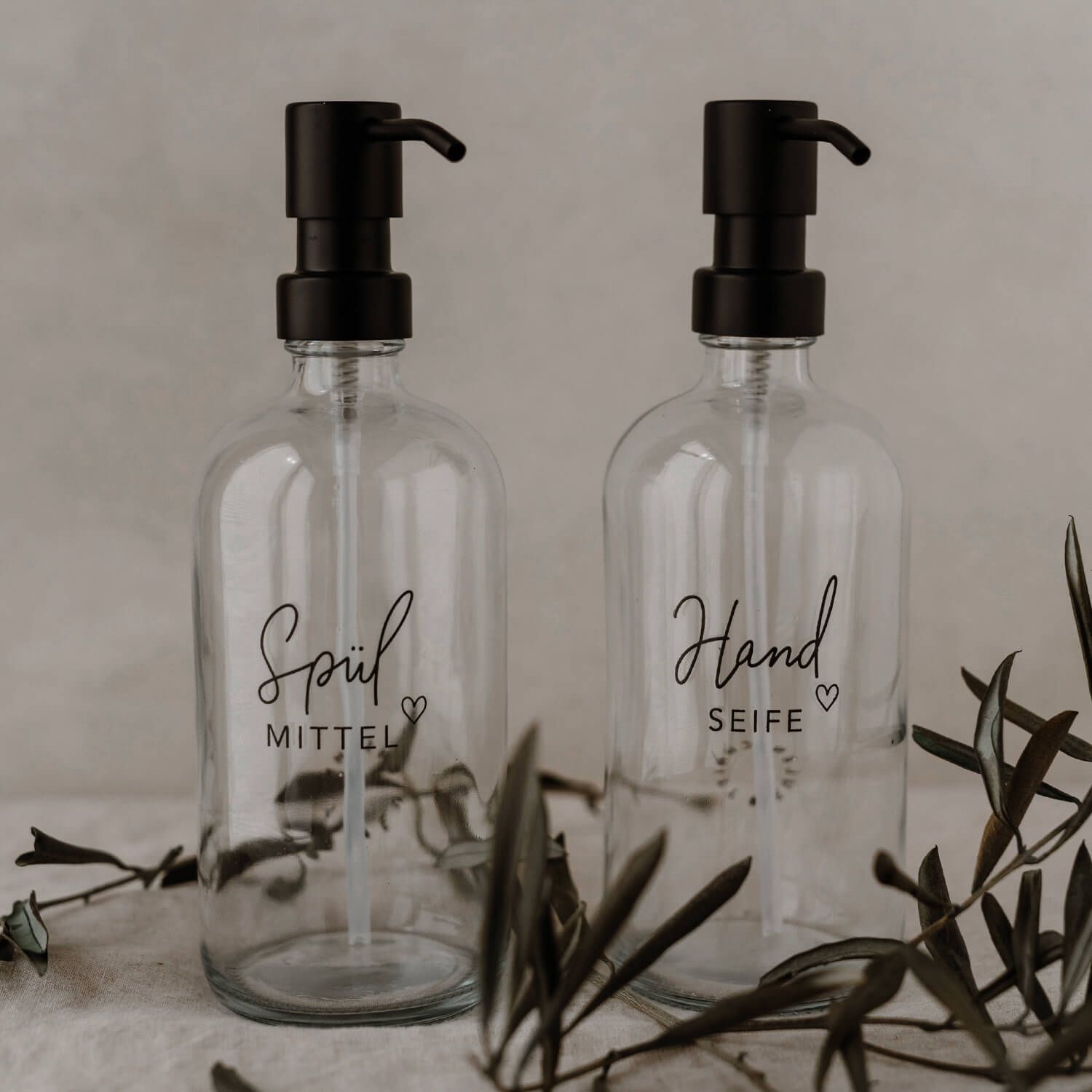 Seifenspender aus Glas - 500 ml (Transparent)