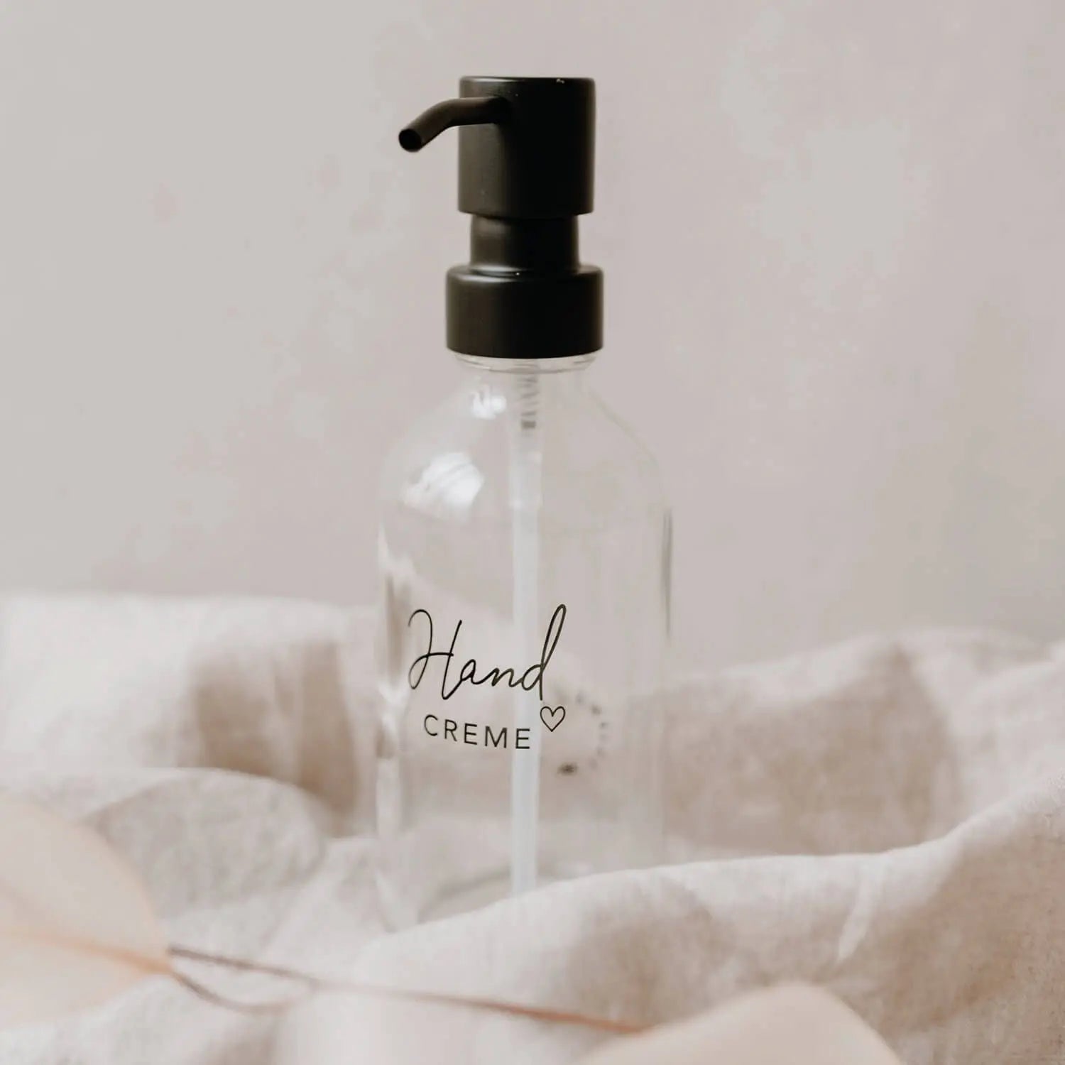 Seifenspender "Handcreme" - 250 ml (Transparent) Eulenschnitt