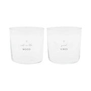 Trinkglas "Mood" im 2er-Set - 350 ml (Transparent) Eulenschnitt