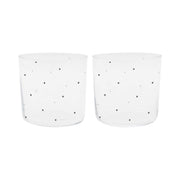 Trinkglas "Punkte" im 2er-Set - 350 ml (Transparent)