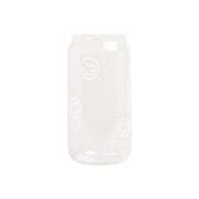 Hohes Trinkglas "Smileys" - 500 ml (Transparent)