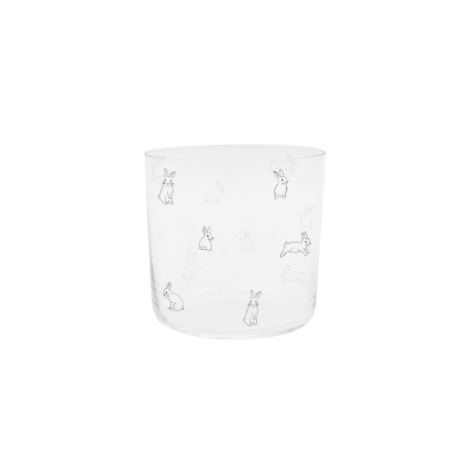 Trinkglas "Kaninchen" - 350 ml (Schwarz)