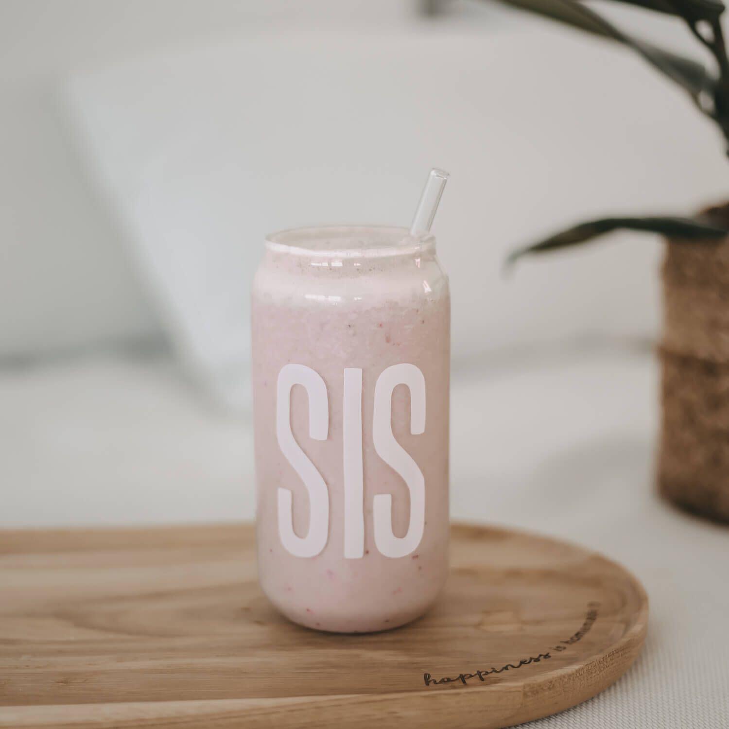 Trinkglas hoch "Sis"