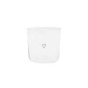 Trinkglas "Herz" - 350 ml (Transparent)