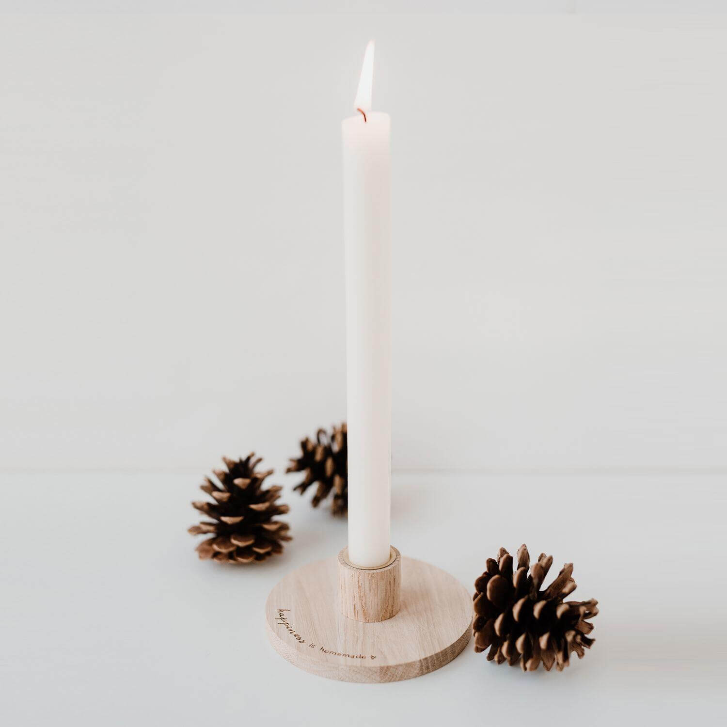Kerzenständer "Happiness" - 11x4 cm