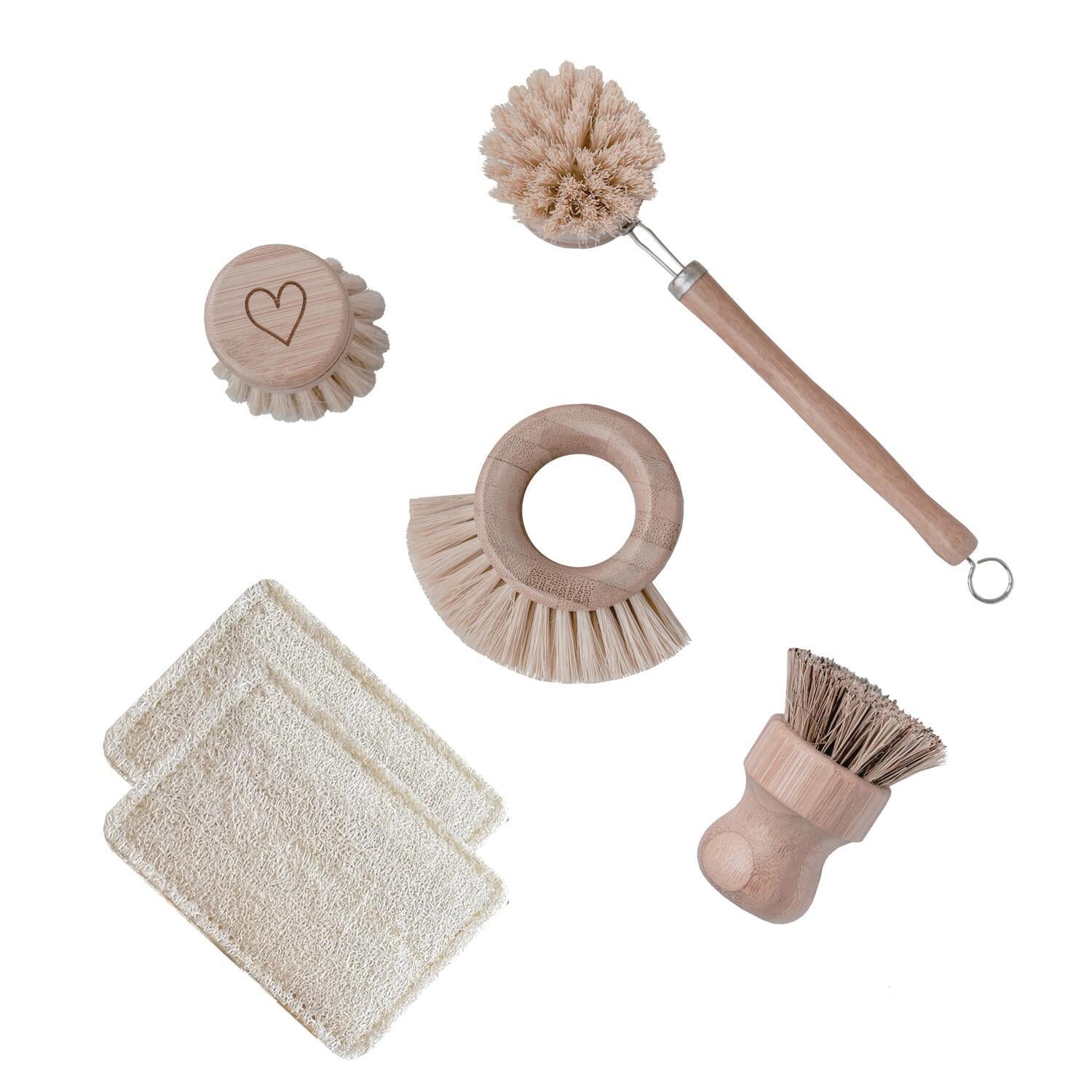 Spülbürsten im 5er Set (Natur)