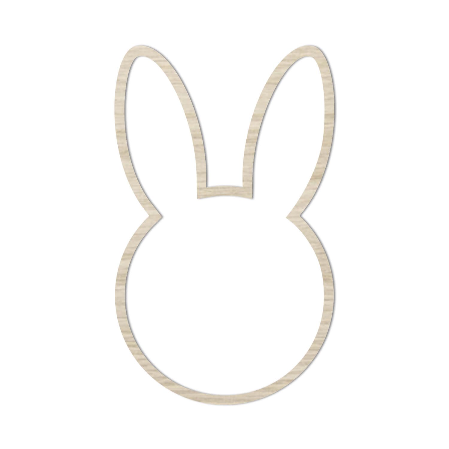 Holz-Kranz "Hase" - 23x14x5 cm (Natur)