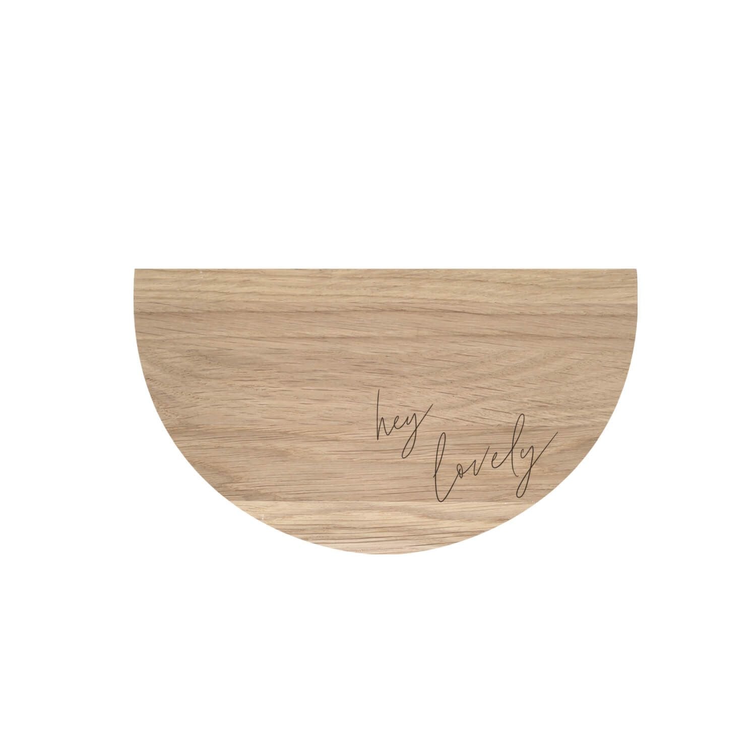 Wandregal "hey lovely" - 22 cm (Natur)