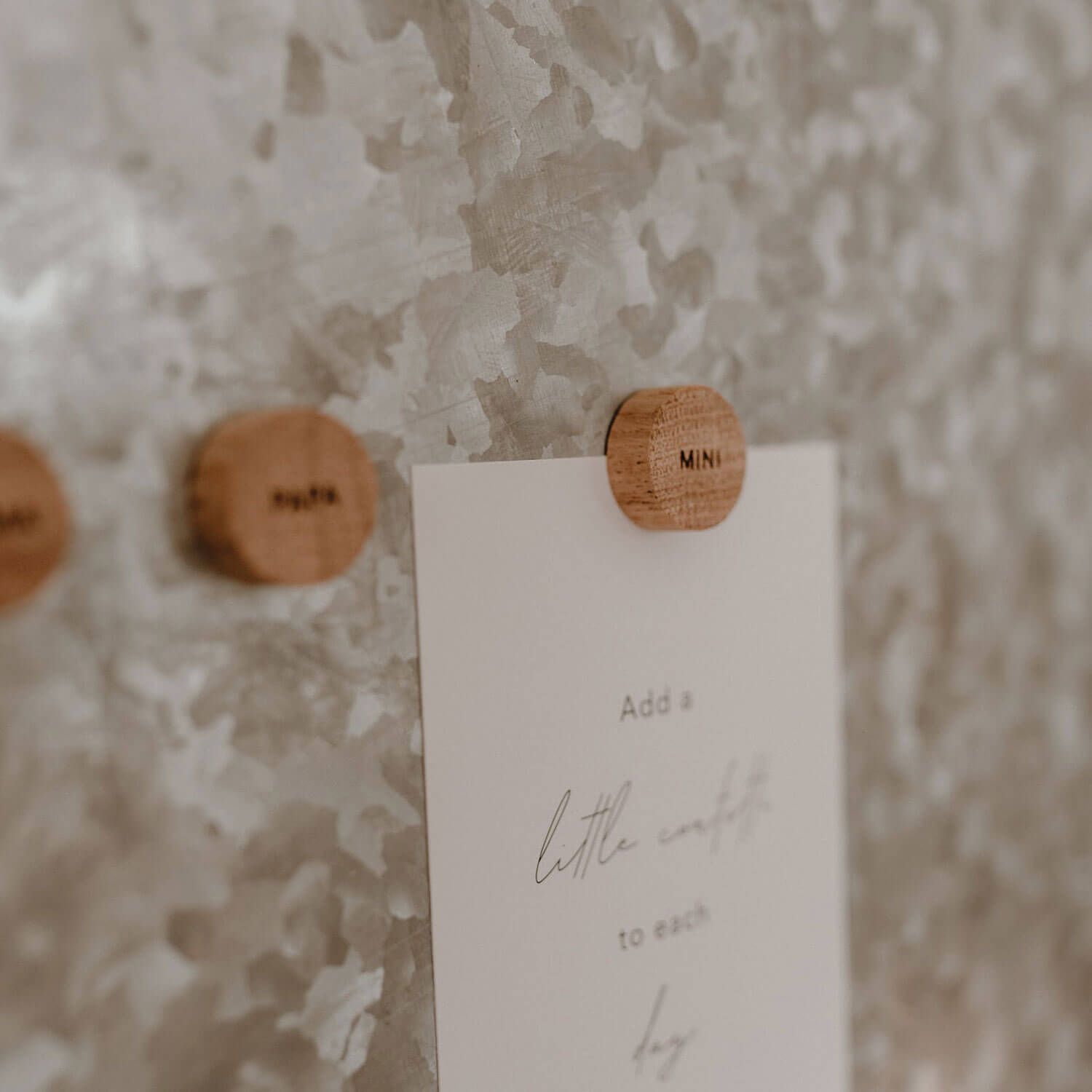 Holz-Magnet "Familie" im 3er-Set - 2,5 cm (Natur)
