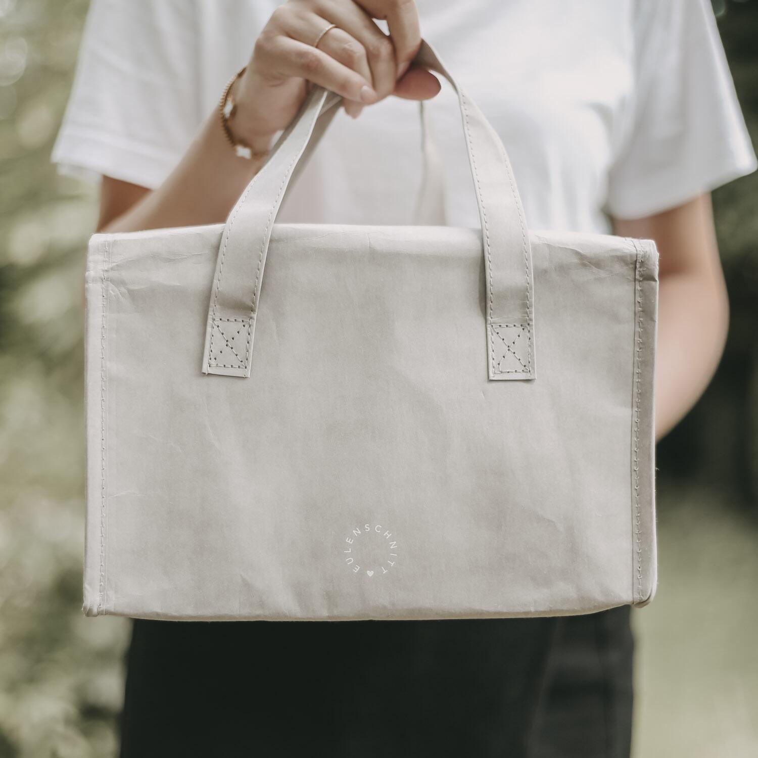 Kühltasche "Herz" - 30x18x22 cm (Grau)