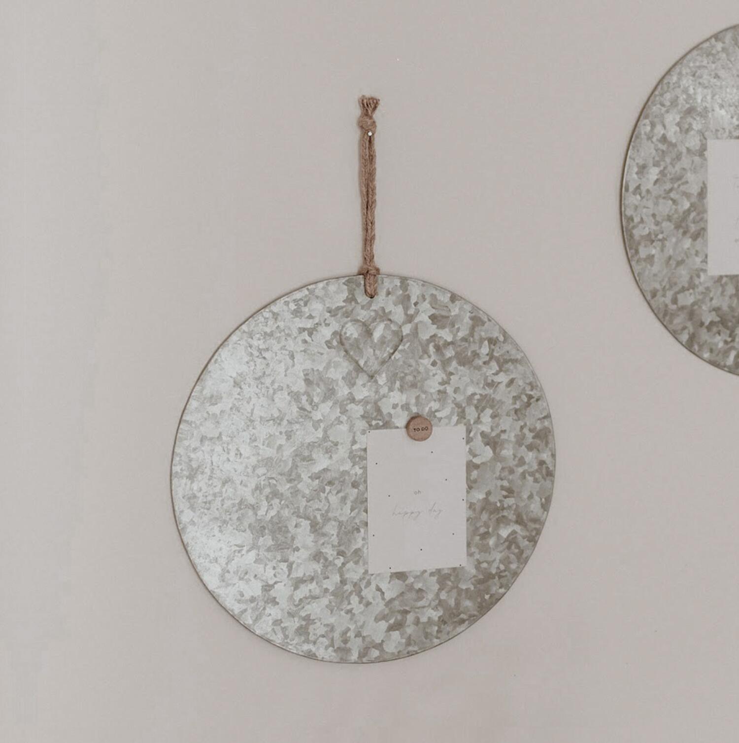 Magnetboard "Herz" - 40 cm (Metallic)