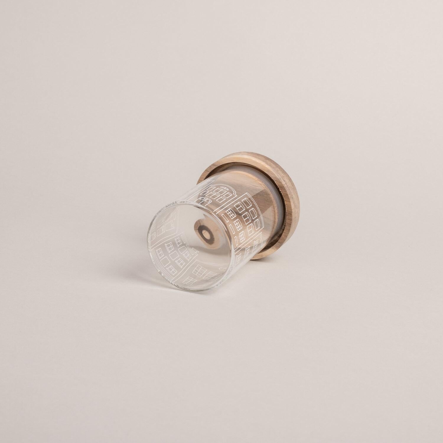 Mini Vorratsglas "Häuser" - 200 ml (Transparent)