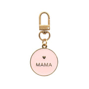 Schlüsselanhänger "Mama" - 3,2x6,8 cm (Rosa/Gold)