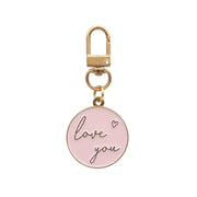 Schlüsselanhänger "Love You" - 3x6,8 cm (Rosa)