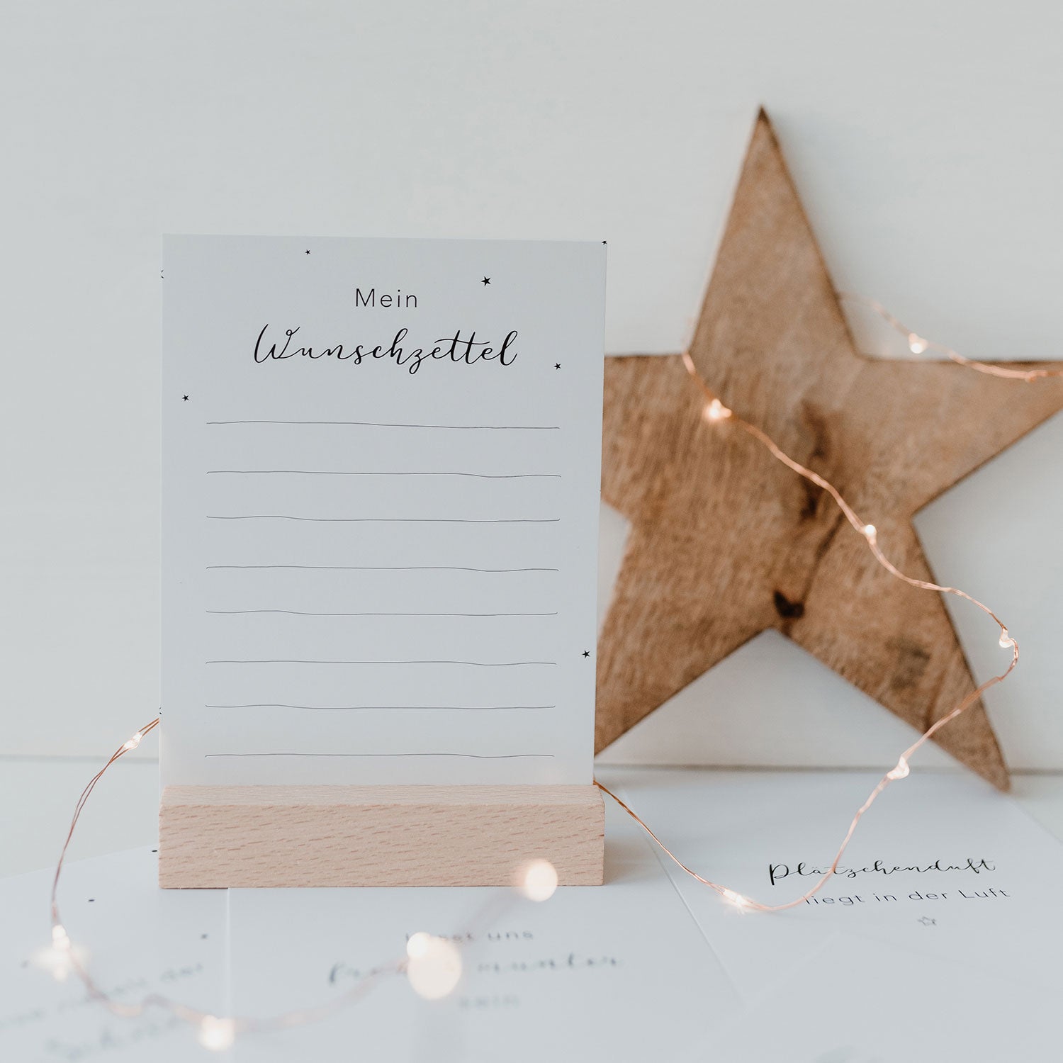 Weihnachtskarte "Wunschzettel"