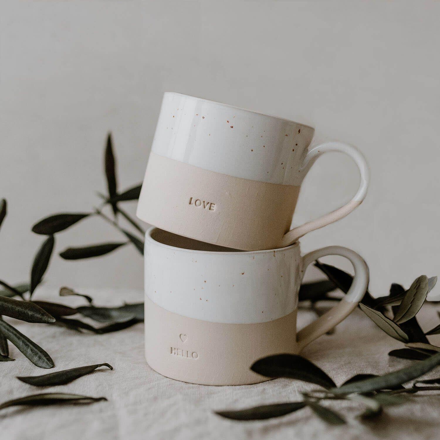 Tasse "Hello" - 250 ml (Natur)