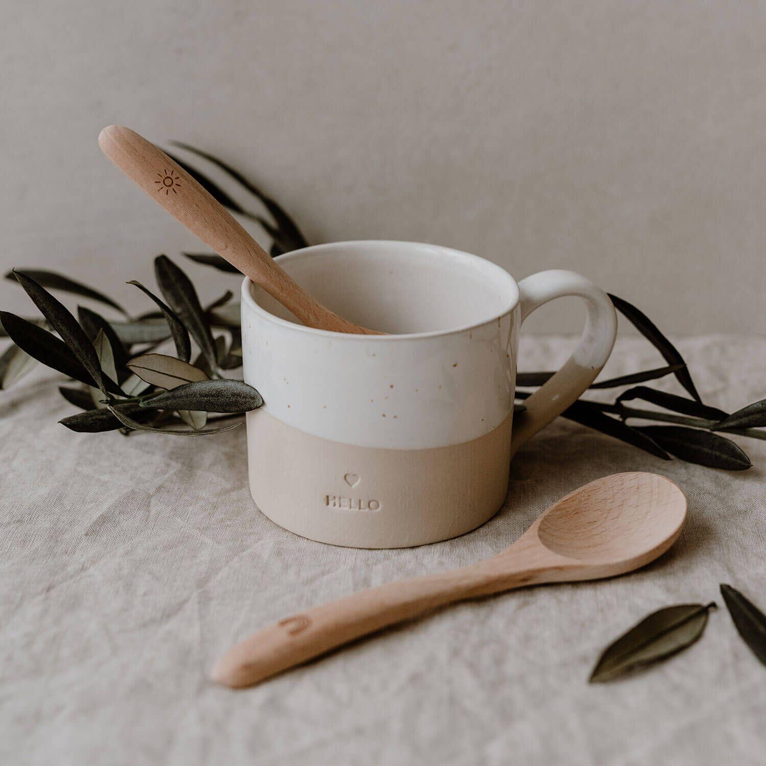 Tasse "Hello" - 250 ml (Natur)