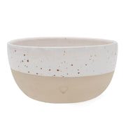 Schüssel "Herz" - 15x8,5 cm (Natur) Eulenschnitt