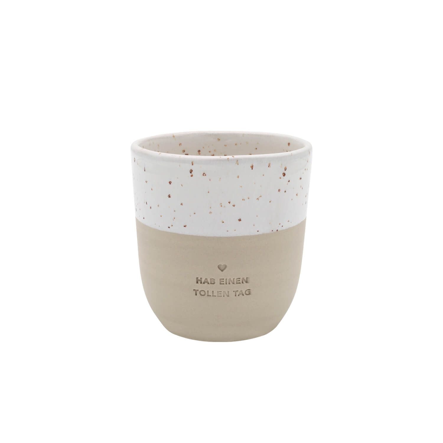 Becher "Toller Tag" - 320 ml (Natur)