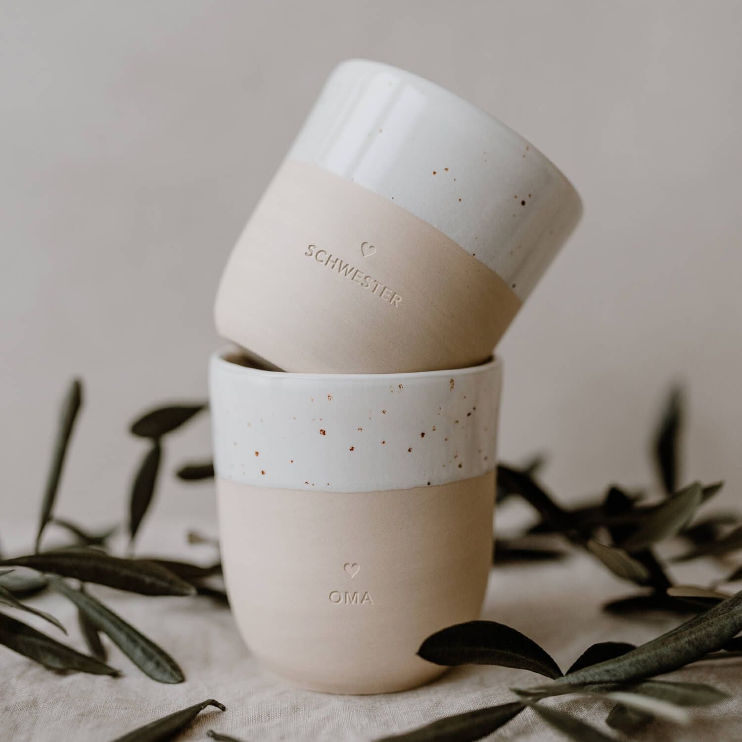Becher "Oma" - 320 ml (Natur)