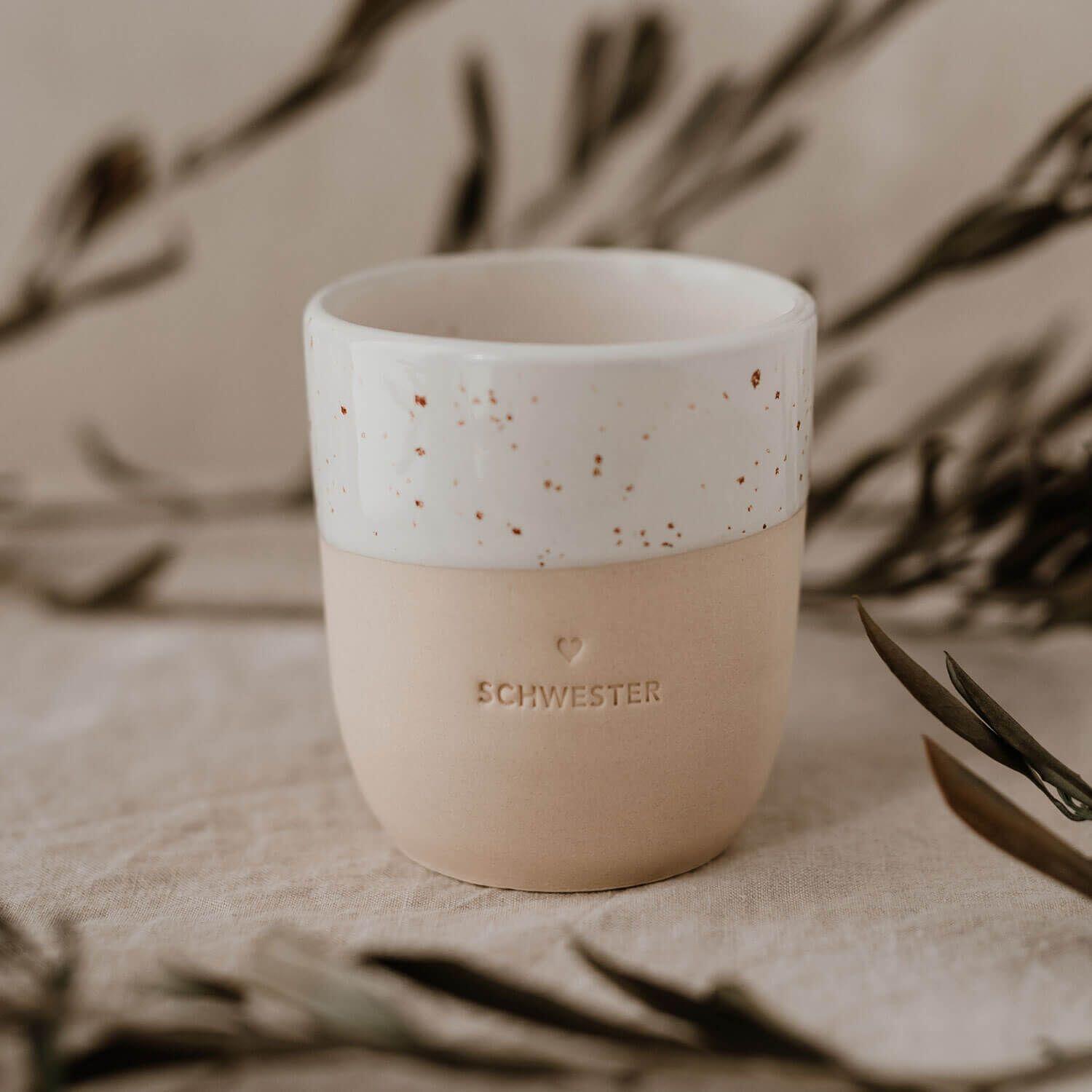 Becher "Schwester" - 320 ml (Natur)