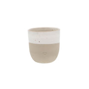 Becher klein "Herz" - 200 ml (Natur)