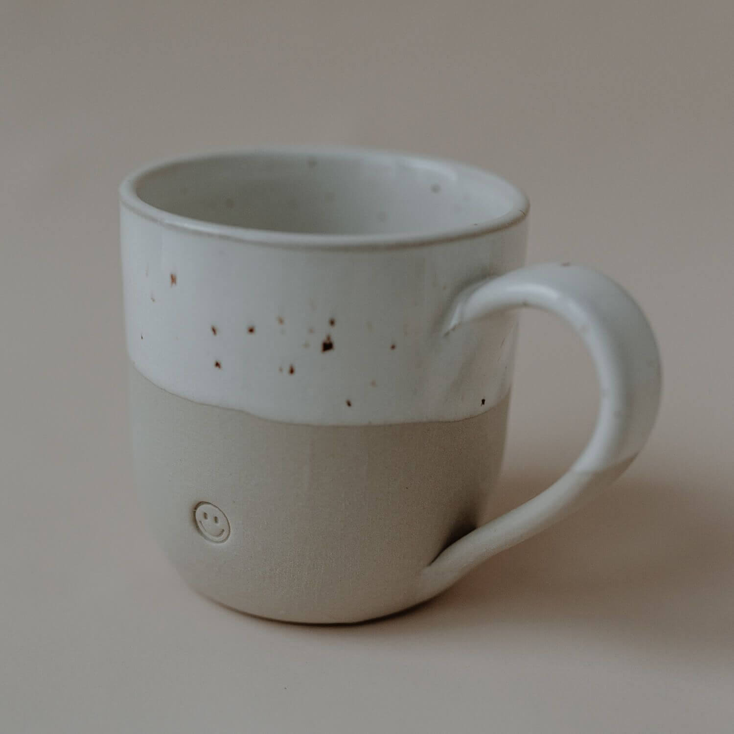 Cappuccino-Tasse "Smiley" - 190 ml (Natur)