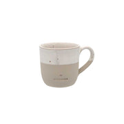 Cappuccino Tasse "Glücklich" - 190 ml (Natur)