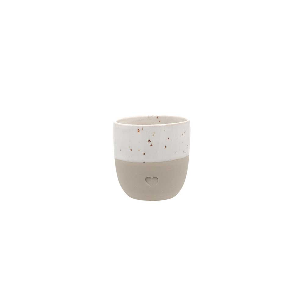 Espresso Becher "Herz" - 40 ml (Natur)