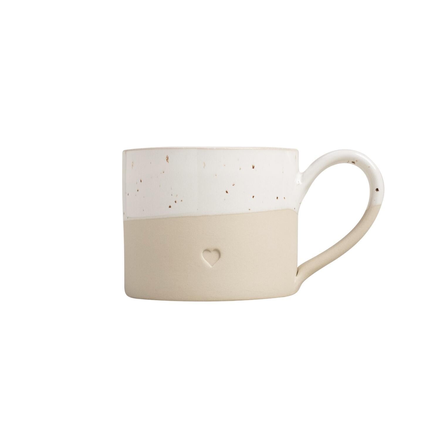 Tasse "Herz" - 220 ml (Natur)