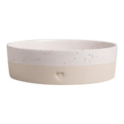 Schale "Herz" - 27x8 cm (Creme)
