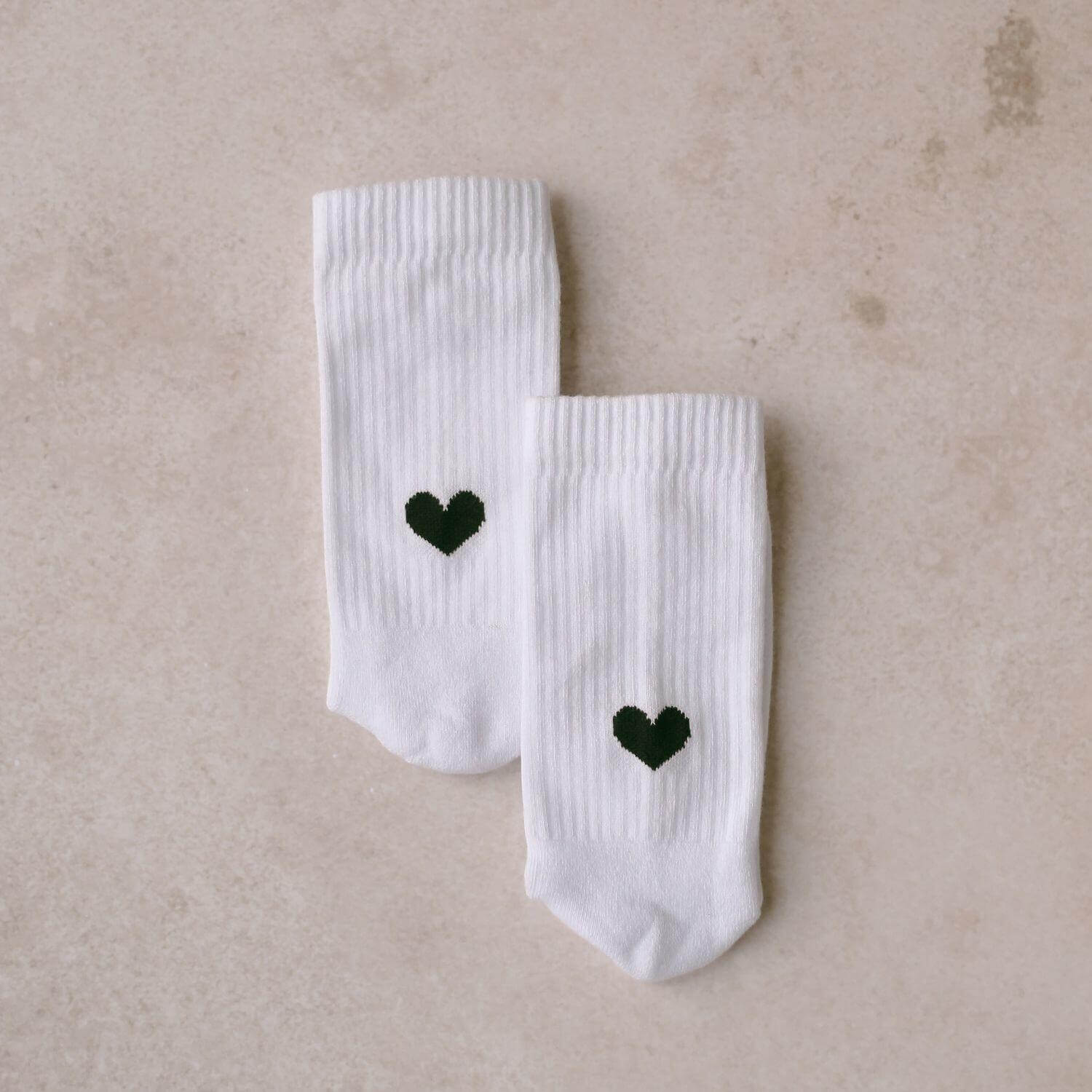 Socken "Herz" (Weiß)