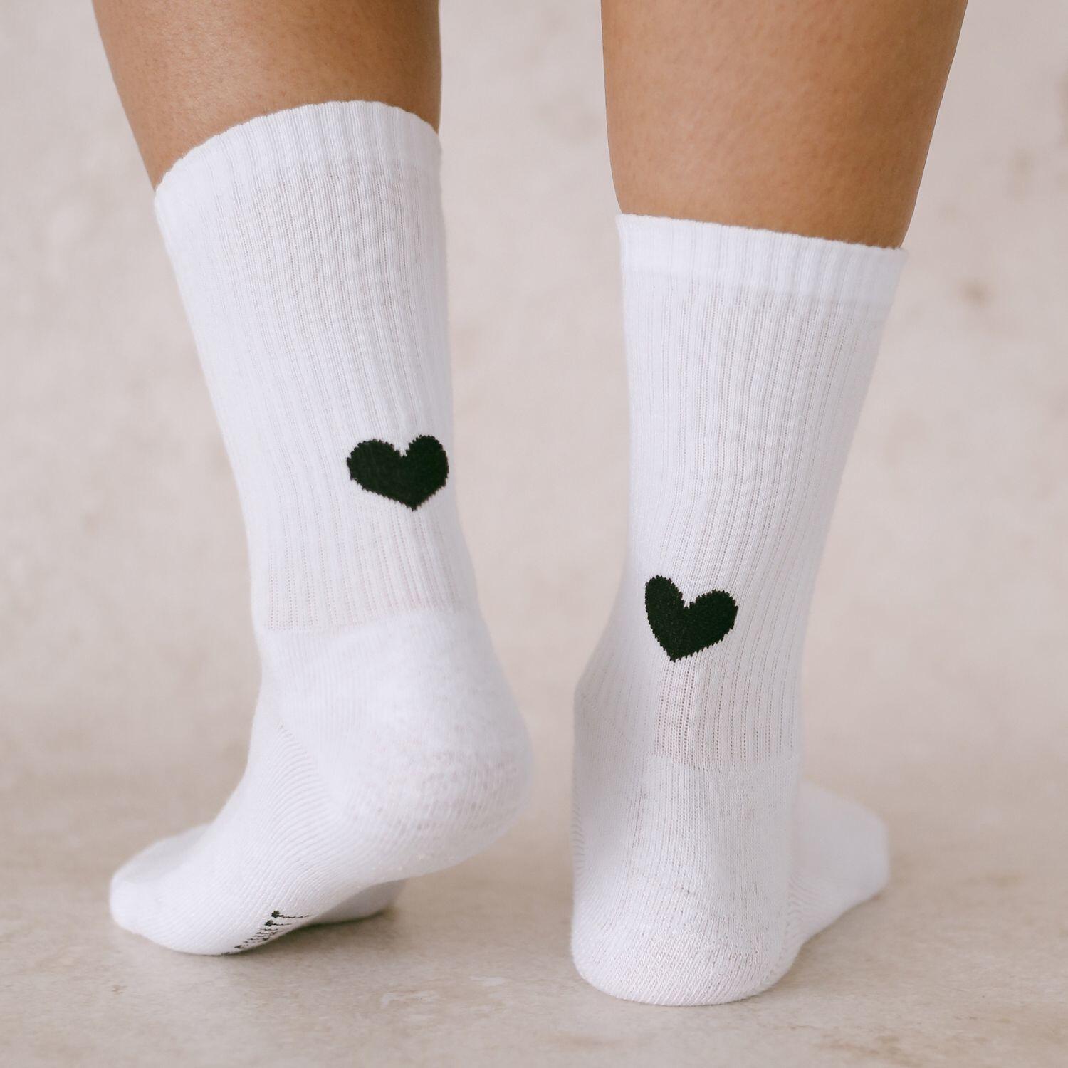 Socken "Herz" (Weiß)
