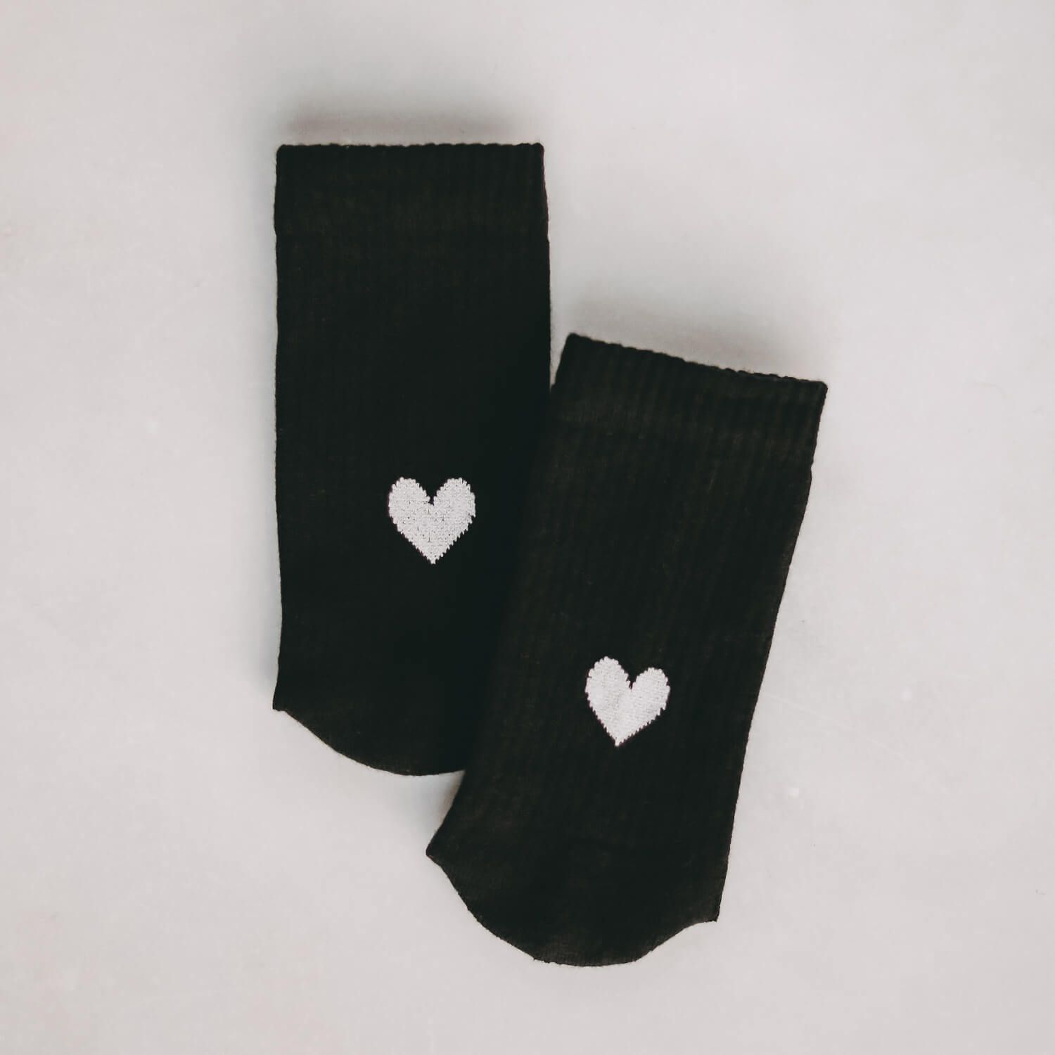 Socken "Herz" (Schwarz)