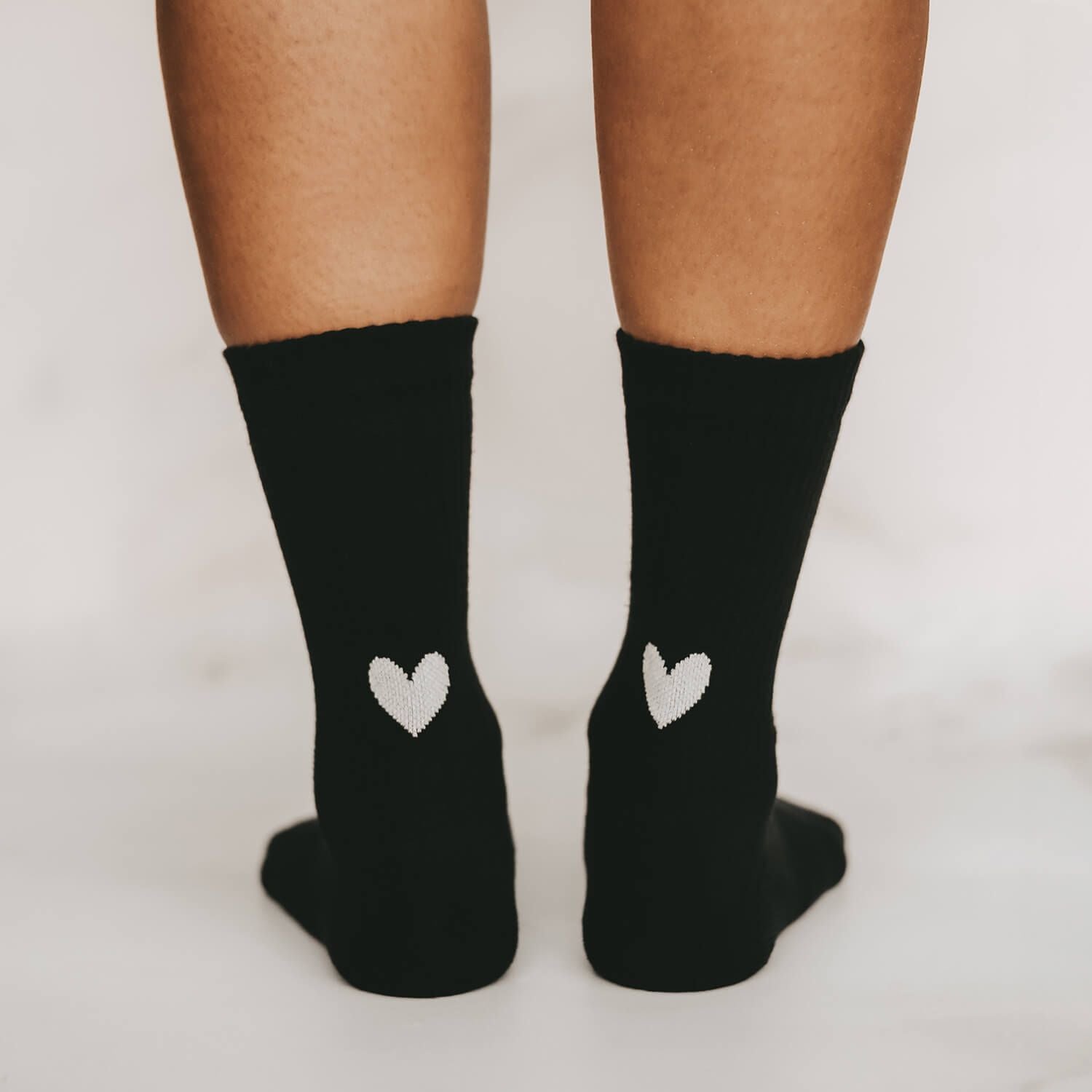 Socken "Herz" (Schwarz)