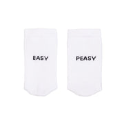 Socken "Easy peasy" (Weiß)