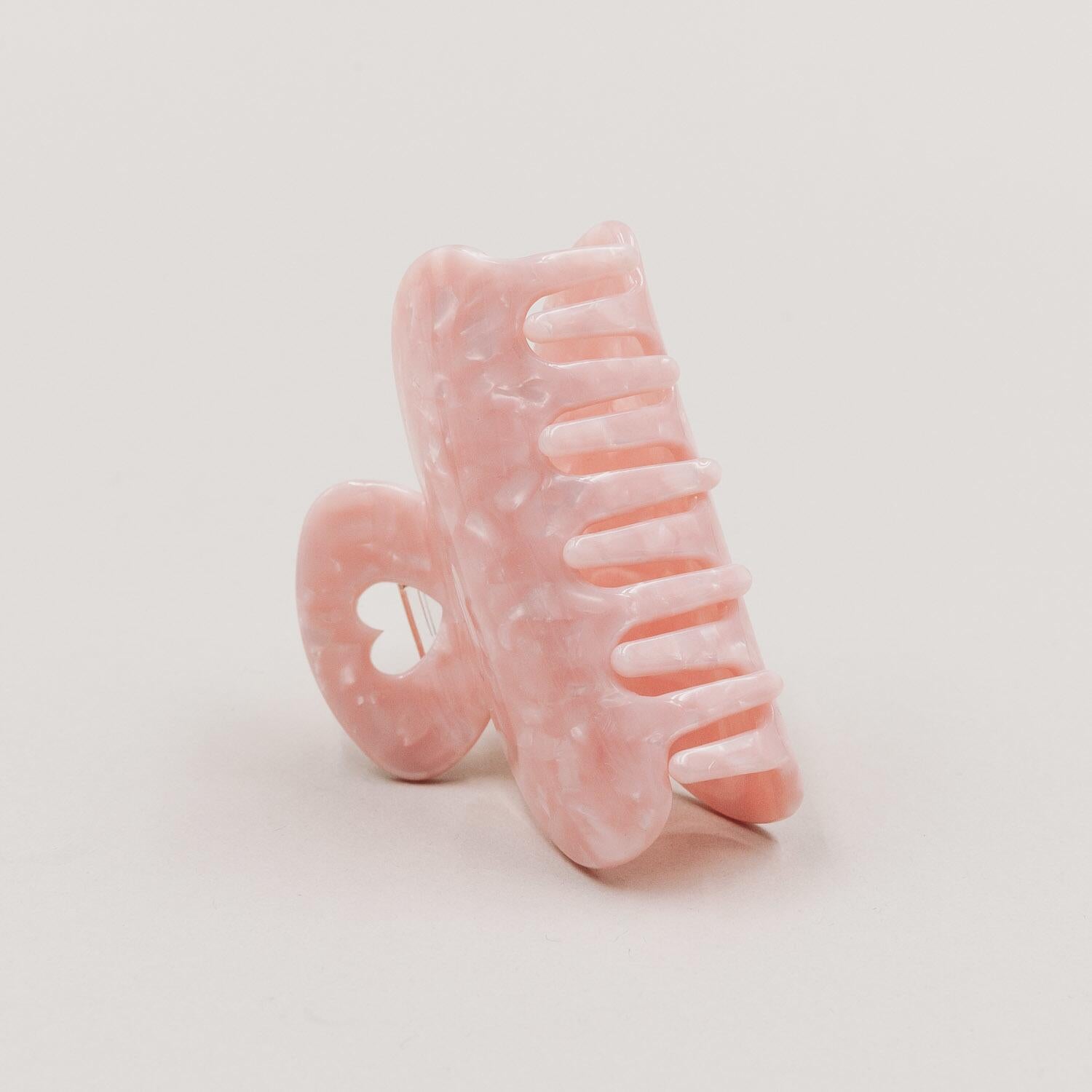 Große Haarspange "Herz" (Rosa)
