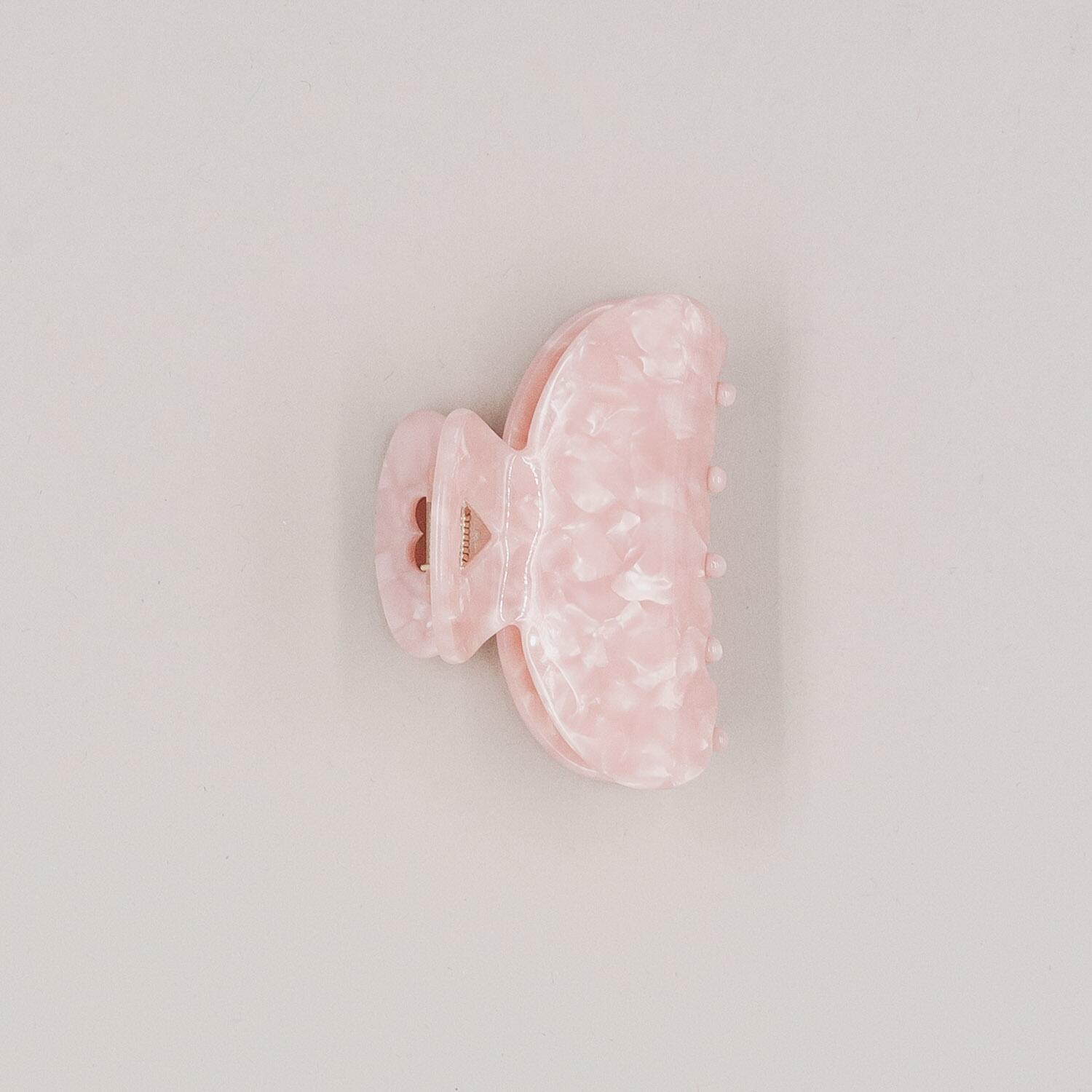 Große Haarspange "Herz" (Rosa)