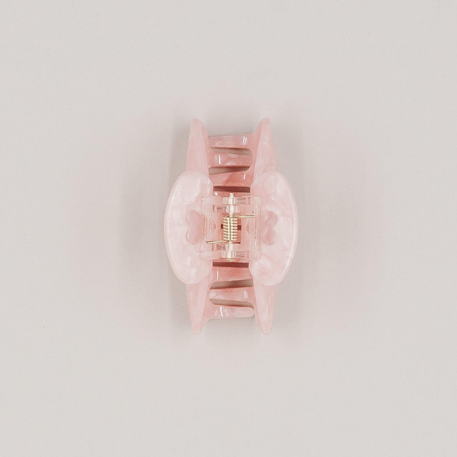Große Haarspange "Herz" (Rosa)