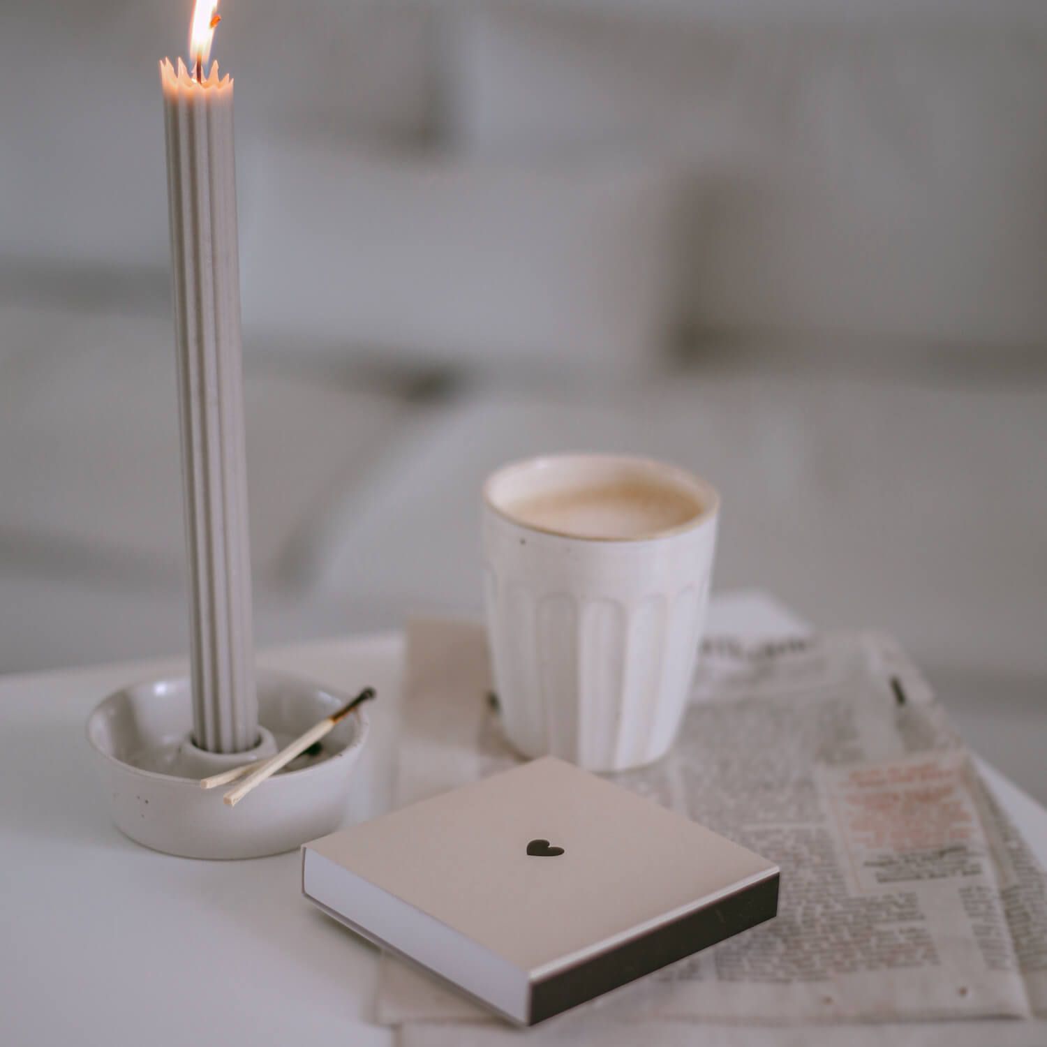 Streichhölzer "Cozy" - 10,5x10,7x2 cm (Natur)