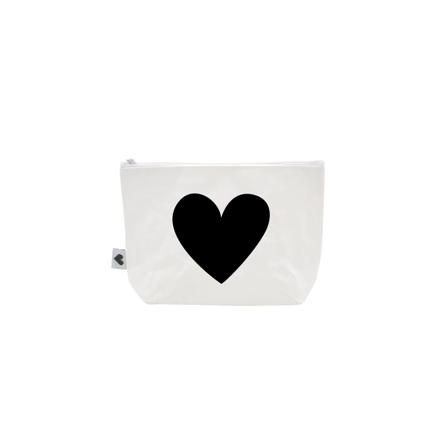 Kosmetiktasche "Herz" - 23x15x6 cm (Weiß)