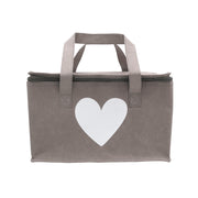Kühltasche "Herz" - 30x18x22 cm (Grau)